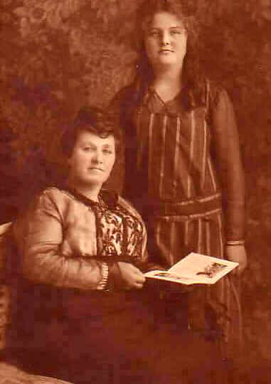 Spiritual Possession. Lurancy Vennum, seated, and her daughter Dortha, early 1920s. 